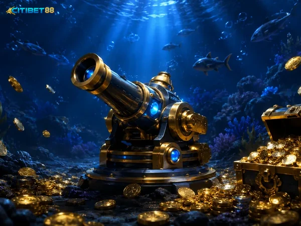 ALT: Tampilan permainan Pirate Fishing dengan latar samudra yang berwarna-warni